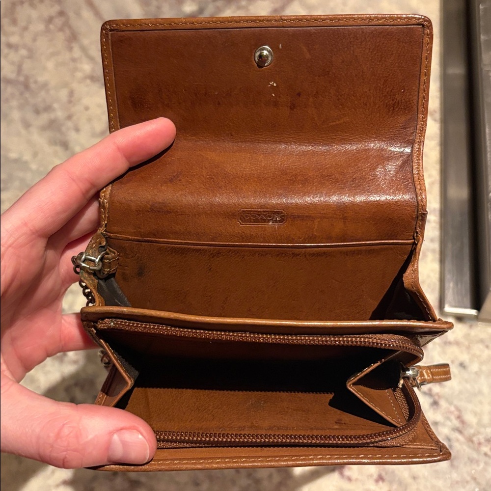 Coach Brown Leather Wallet - Picture 9 of 10